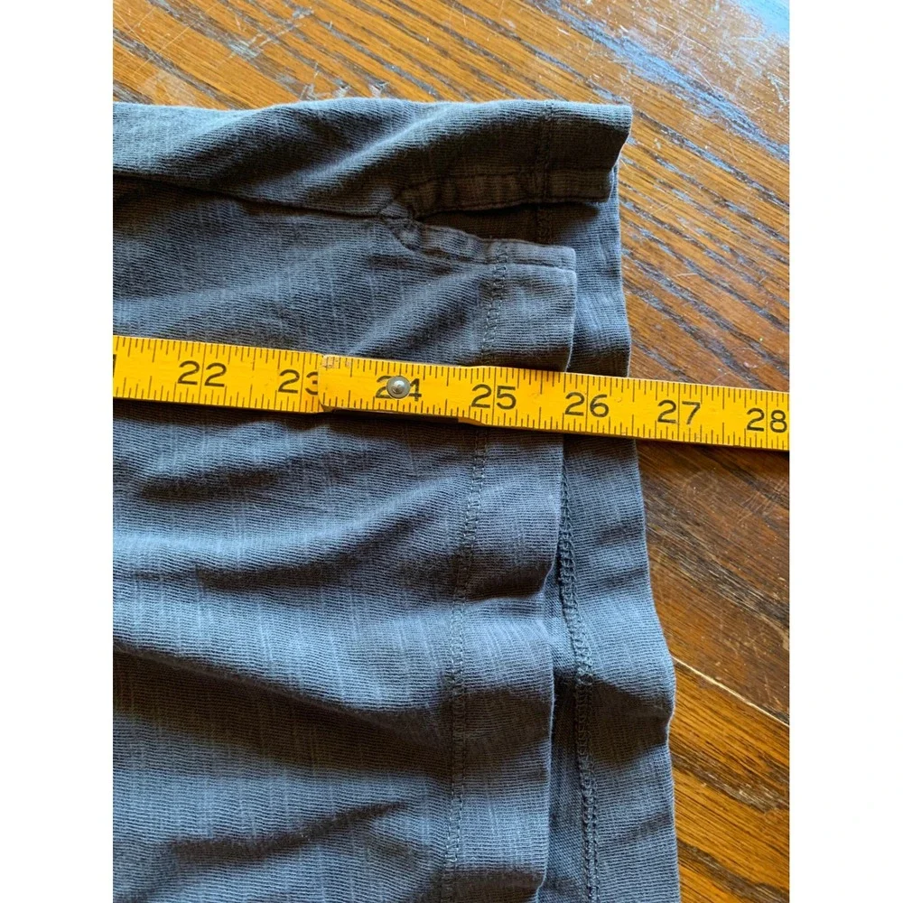 Banana Republic Vintage Mens Slub Cotton Polo Shirt Gray Medium